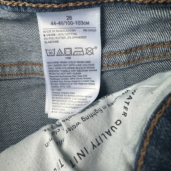 Banana Republic Premium Denim Skinny Stretch Dark Wash Blue Jeans Women’s 26 - Picture 7 of 7